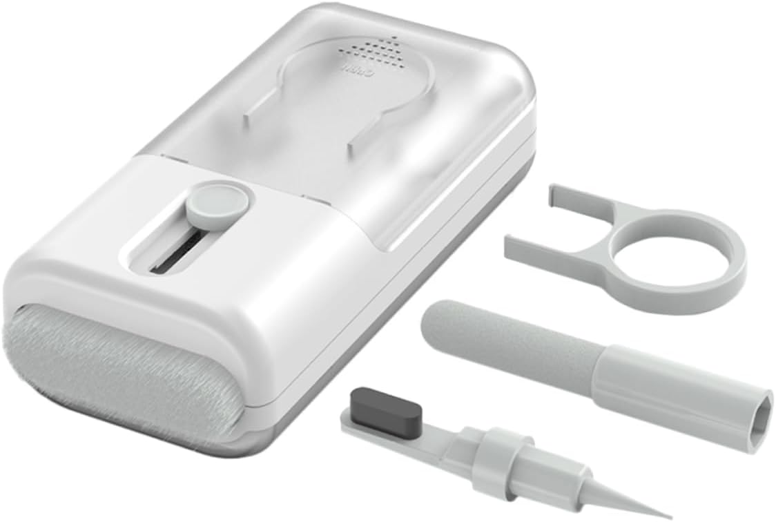 1set Multifunctional Earphone Cleaning Soft Brush Keycap Puller and Cleaning Cloth for Earbuds and Headsets for Phones and Computers