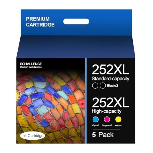 252XL Ink Cartridges Replacement Remanufactured for Epson 252 XL T252 Combo Pack for Workforce WF-7210 WF-7720 WF-7710 WF-3640 WF-3620 WF-7620 WF-7110