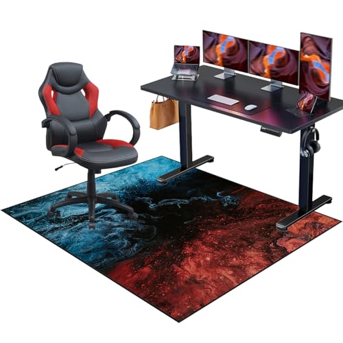 Alfombras Gaming Oficina Suelo, Alfombra Silla Oficina, Alfombrilla para Silla de Gaming, Alfombra Silla Ruedas Antideslizante, Alfombras para Sillas, Alfombrilla Protectora para Suelos 200 x 300 cm