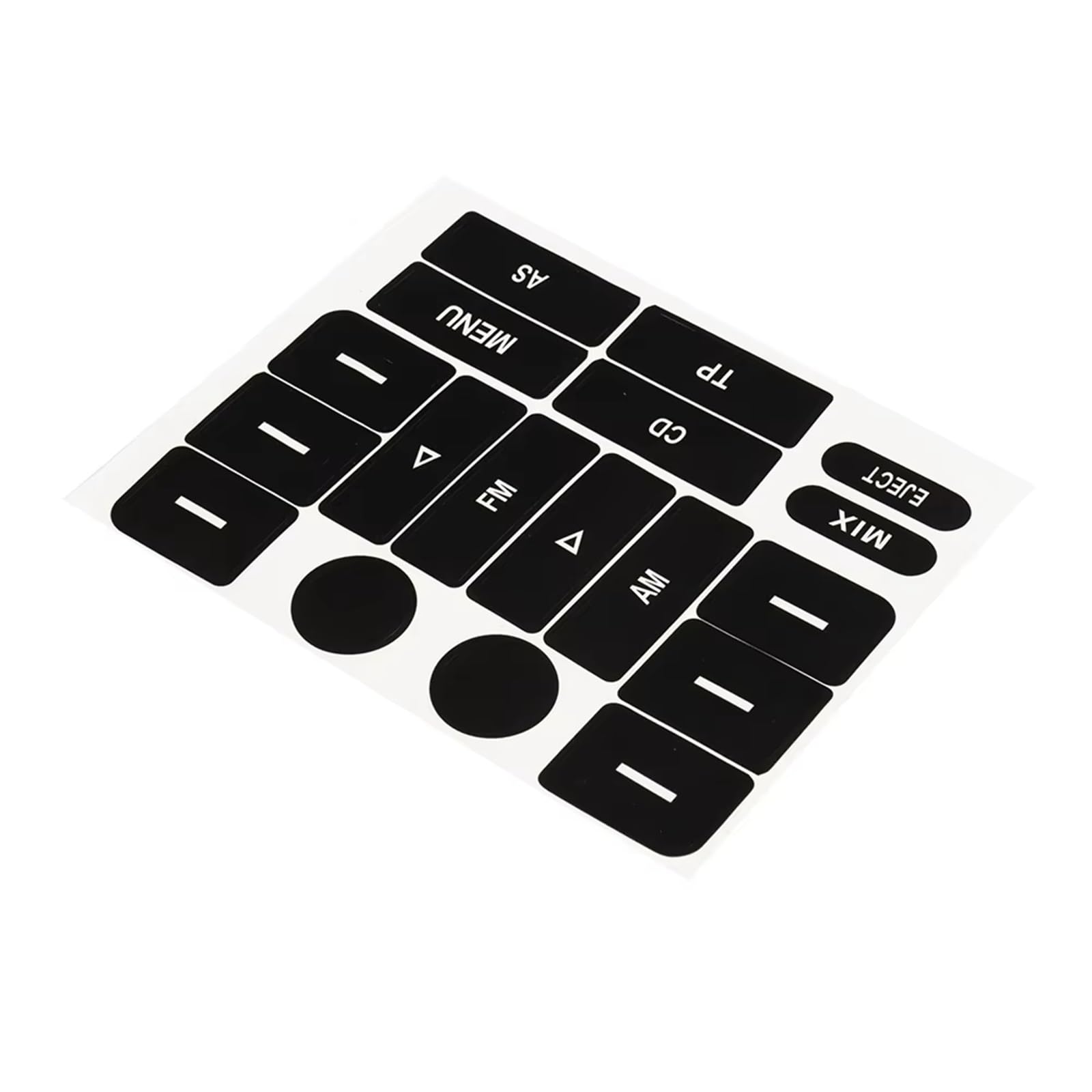 Button Stickers Compatible with Golf for MK5 for Passat Car Radio Button Repair Sticker Radio Knobs Repair Sticker Worn Button Air Conditioning Panel Button Rep