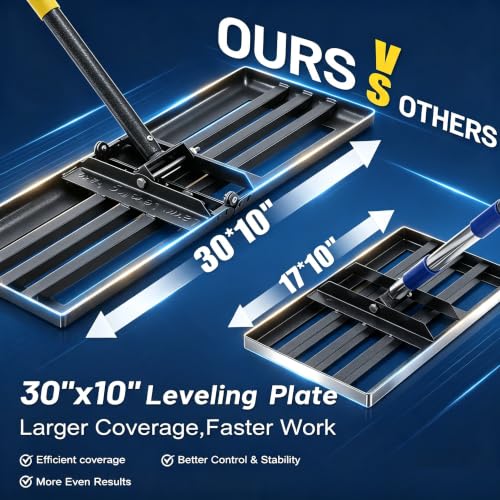 Rastrillo Nivelador para Césped Heavy Duty 72" Mango Ajustable miniatura 3