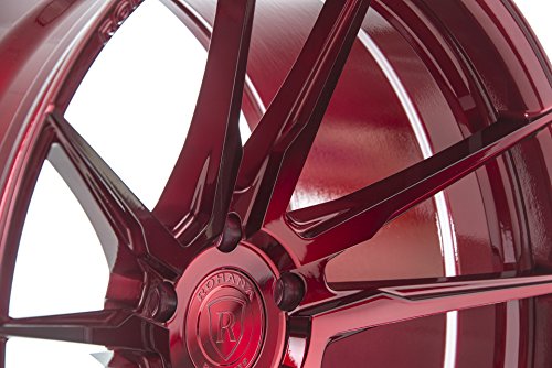 Rohana Wheels Roda vermelha RF2 com acabamento pintado (20 x 10 pol./5 x 112 mm, deslocamento de 45