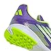 adidas F50 League Turf Sneaker, Purple Rush/White/Lucid Lemon, 4 US Unisex Big Kid