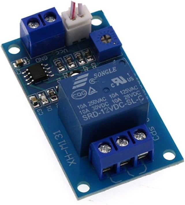 Bistable Relay Module, Stop Switch, DC 12V 5V, Self-Locking, 10A Load, Low Level Trigger, for Car Modification