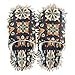 YEGAME Microfiber Kitchen Cleaning Slippers, Mexican Talavera Soft Washable Reusable House Cleaning Slippers for Men Women, Dust Dirt Hair Microfiber Mop Cleaner Shoes, Medium