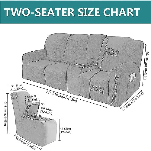 La mejor selección de Sofa Reclinable Doble los mejores 10. 21 Sofa Reclinable Doble marca cjc (3)