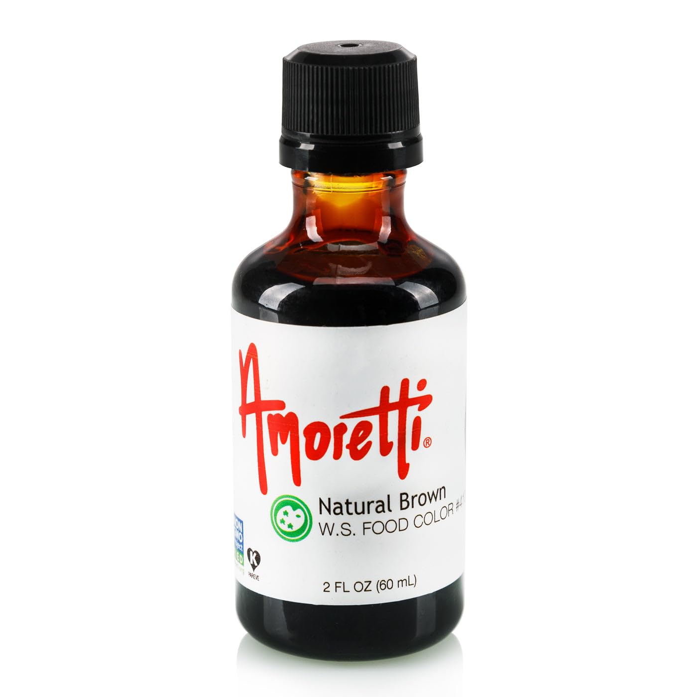 Amoretti - Natural Brown Food Color Water Soluble - 2 fl oz