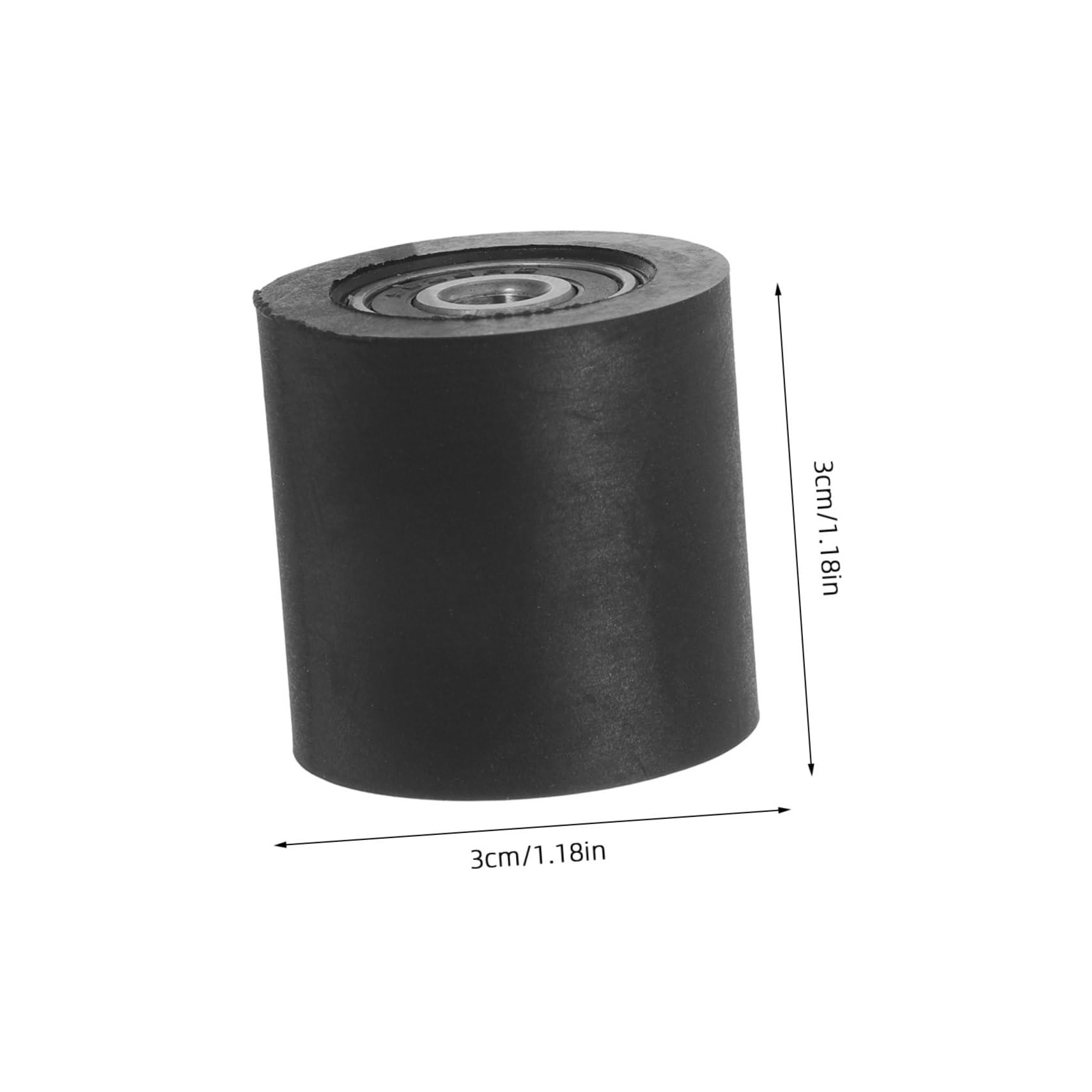 CIYODO Black Pulley Wheel Idler Bearings High-Durability Pu Material for Furniture Hardware and Sliding Door Accessory