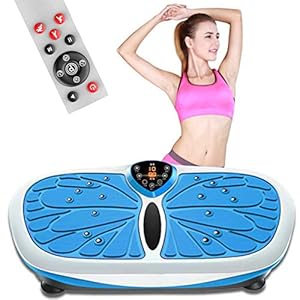 Vibration Trainers Vibration Plate Exercise Machine Motion Vibration Platform with Remote Control Full Whole Body Massage Vibration Workout for Home Fitness Weight Loss Toning- Shaping