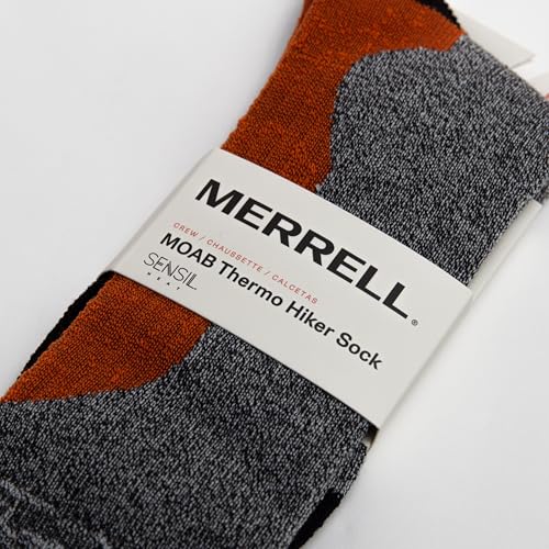 Merrell Men's and Women's Moab Thermo Wool Crew Socks-1 Pair Pack-Rugged Warm Comfort3