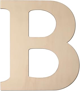 Large Wooden Greek Letters 12 Inch Unfinished Greek Wooden Letters Β Beta Wood Alphabet Letters for Wall Decor DIY Crafts Sorority Fraternity Party Decoration Birthday Gift Nursery Home Wall Art