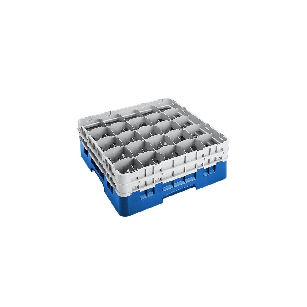 Camrack Glass Rack, W/2 Extenders, Full Size, Low Profile, 25 Compartments, 3-1/2'' Max. Dia., (4 Pieces/Unit)