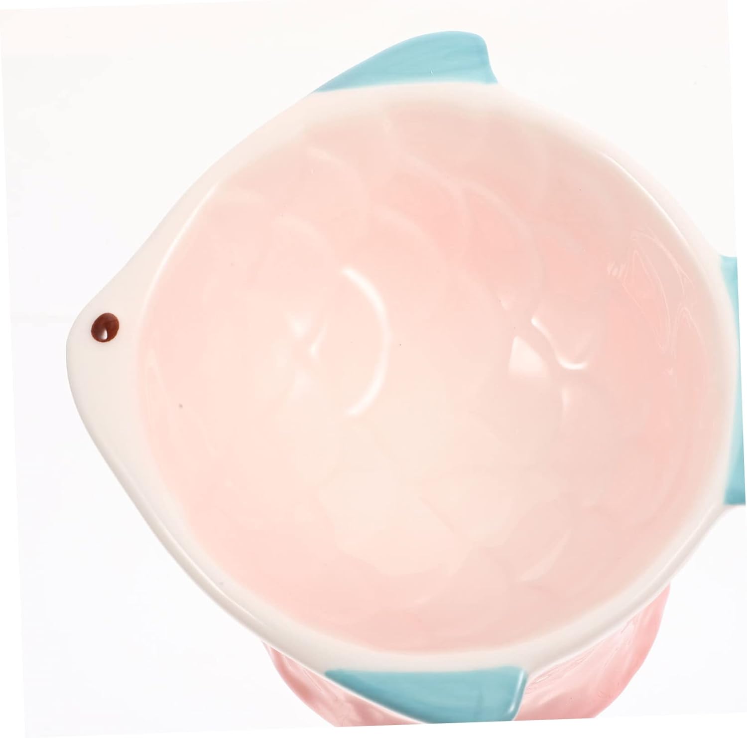 Shallow Cat Food Bowl Creative Pet Feeder Cute Fish Shaped Design Easy to for Treats and Snacks for Cats and Dogs