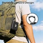 Monster S520 Portable Speaker, IPX7 Waterproof Speaker Bluetooth Wireless, Bluetooth 6.0 Small Bluetooth Speaker, 12 Hours Battery Life, TWS Pair for Outdoors/Beach/Home/Travel, Black
