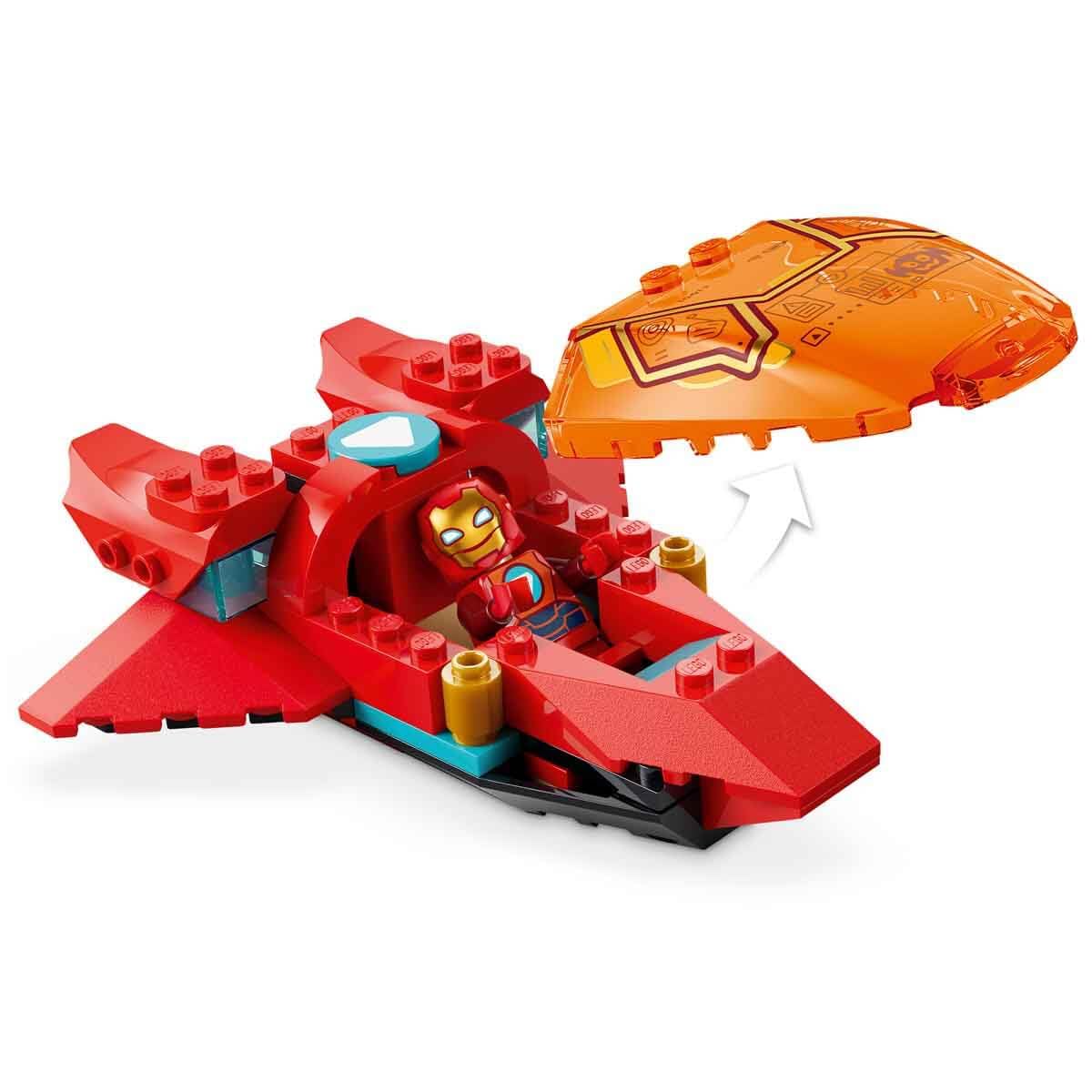 LEGO | Marvel Loki vs. Team Iron Man - Giocattolo da Supereroi con Auto, Aereo, Action Figure Mech e 4 Minifigure - Regalo Bambini da 4 Anni Fan dello Show Iron Man e i Suoi Fantastici Amici - 11211