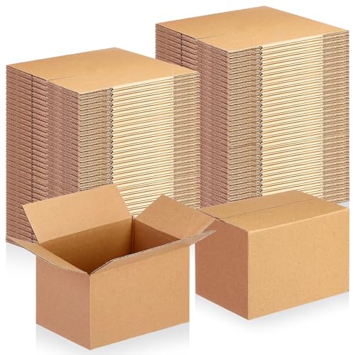 Lot de 62 Boîte Carton d’Expédition 10 x 15 x 10 cm –Caisse Carton Simple Cannelure pour Emballage Colis, E-commerce, Envoi Postal, Cadeaux et Petits...