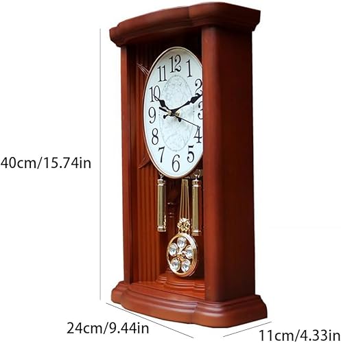 Miniatura 2 de Reloj de mesa moderno europeo retro reloj de mesa para el hogar, sala de estar, estilo chino, reloj de mesa para dormitorio, reloj de cuarzo