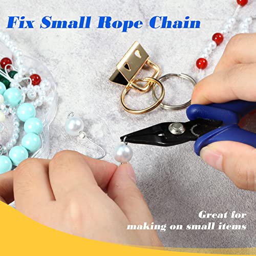 SPEEDWOX MINI FLAT NOSE PLIERS, 3 INCH MICRO NEEDLE & SMALL CHAIN NOSE - SMOOTH JAW PRECISION fines PLIERS FOR JEWELRY MAKING & CRAFT - Image 7