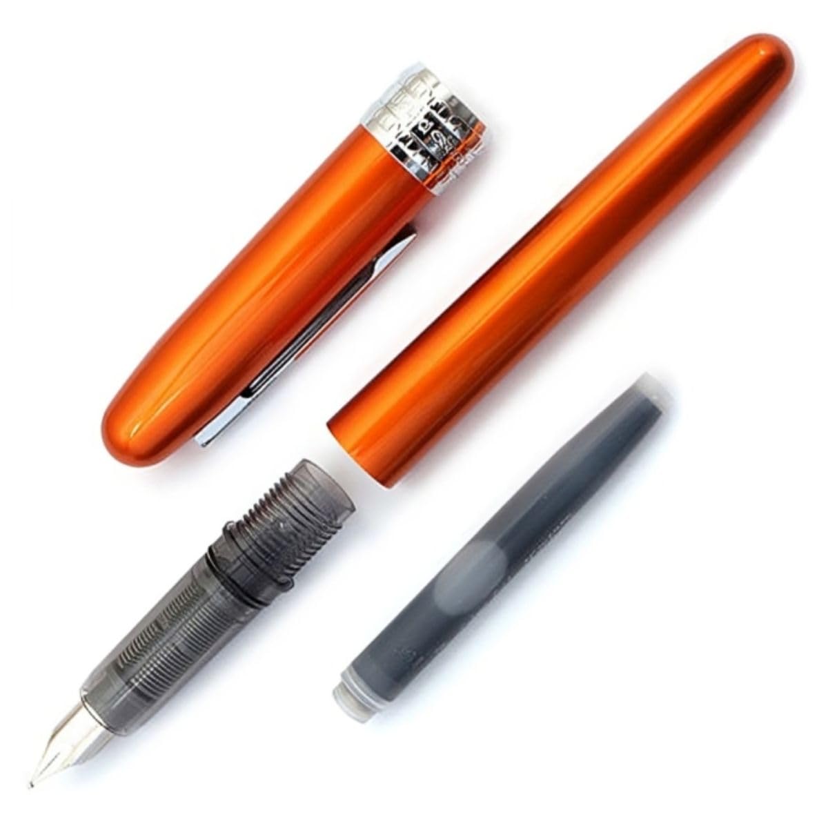 PLATINUM Plaisir PGB-1000#25 Fountain Pen/Nib Thicknesses: Fine/Colour: Nova Orange/Handmade/Plastic Packaging/Fountain Pen - Image 3