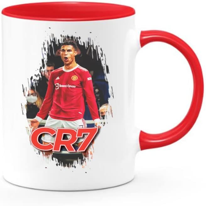Dubiz Cristiano Ronaldo Manchester United Coffee Mug (Red)