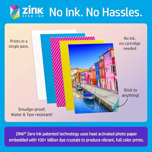 HP Sprocket Couleur Imprimante Photo instantanée Portable 2x3 Pouces Paquet de Papier Zink - vue 7