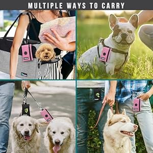 PetAmi-Dog-Poop-Bag-Holder-for-Leash-Doggie-Waste-Bag-Dispenser-For-Poop-with-Clip-for-Puppy-Potty-Walking-Accessories-Travel-Camping-Dog-Treat-Pouch-Pet-Supplies-with-Trash-Bag-Roll-Pink-1-Pack - Cucciolini Doodles   PetAmi-Dog-Poop-Bag-Holder-for-Leash-Doggie-Waste-Bag-Dispenser-For-Poop-with-Clip-for-Puppy-Potty-Walking-Accessories-Travel-Camping-Dog-Treat-Pouch-Pet-Supplies-with-Trash-Bag-Roll-Pink-1-Pack