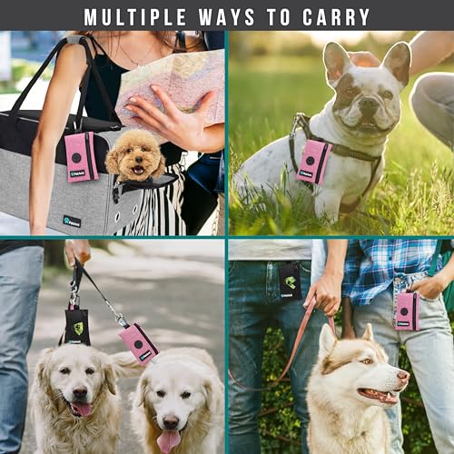 PetAmi-Dog-Poop-Bag-Holder-for-Leash-Doggie-Waste-Bag-Dispenser-For-Poop-with-Clip-for-Puppy-Potty-Walking-Accessories-Travel-Camping-Dog-Treat-Pouch-Pet-Supplies-with-Trash-Bag-Roll-Pink-1-Pack - Cucciolini Doodles   PetAmi-Dog-Poop-Bag-Holder-for-Leash-Doggie-Waste-Bag-Dispenser-For-Poop-with-Clip-for-Puppy-Potty-Walking-Accessories-Travel-Camping-Dog-Treat-Pouch-Pet-Supplies-with-Trash-Bag-Roll-Pink-1-Pack