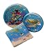 Under the Sea Birthday Party Bundle with Paper Plates and Napkins for 8 Guests