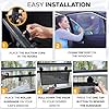 EcoNour Car Window Shades (4 Pack) | Retractable Roller Sunshade for Kids | Baby Window Shades for Offers Impeccable Sun Protection | Curtain Shades for Privacy Blackout | 15"x17" #4