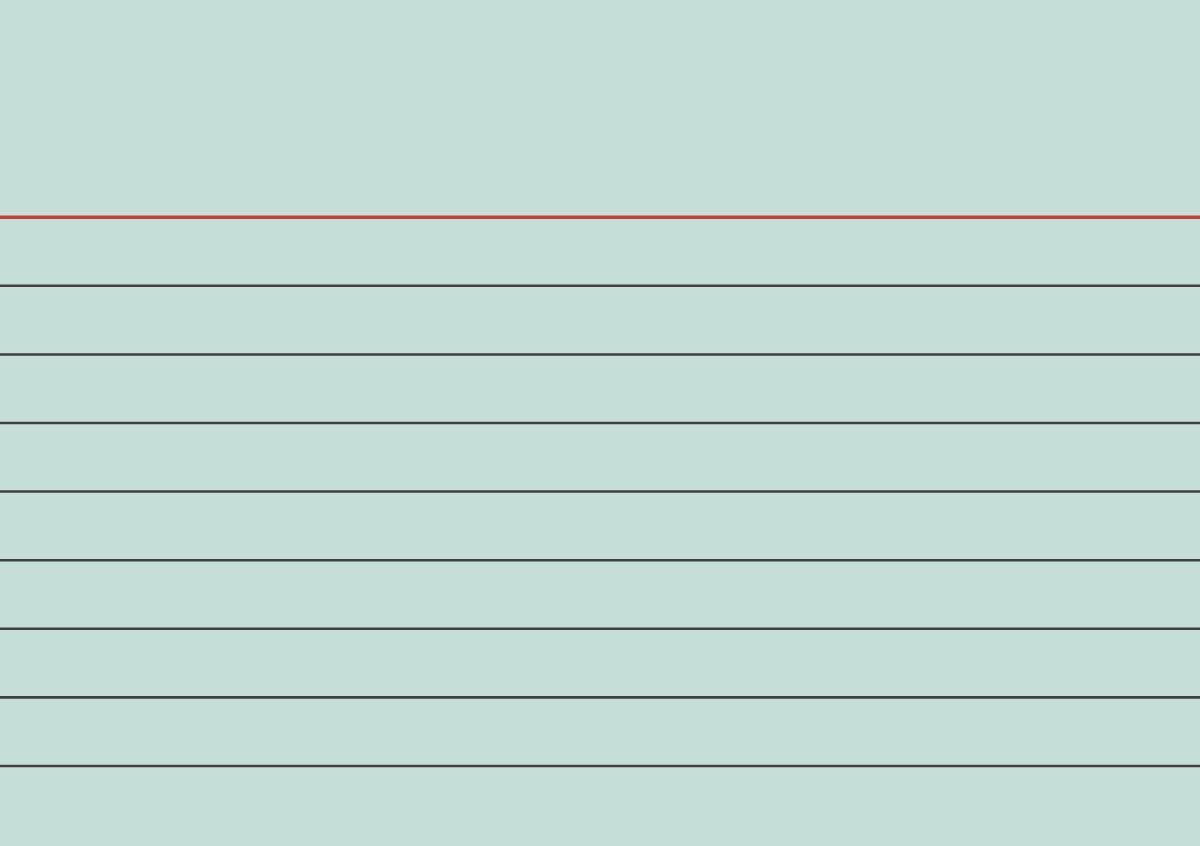 Brunnen Index Cards (A7 Lined, 100 ea, Shrink-Wrapped) Green, 102270150