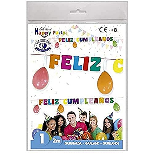 Globolandia Decoratieve slinger karton gesorteerd 2 meter