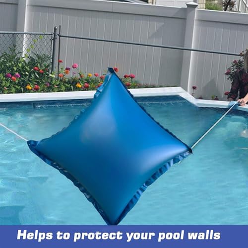 Coussin d'hivernage piscine évite accumulation eau bâche 4x4 Ft