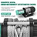 Zostera 4500lbs ATV/UTV Winch with Synthetic Rope, Electric Boat Trailer Winch 12V, Waterproof Winch with 2 Wireless Remotes &Wired Switch,with Mounting Plate,Aluminium Fairlead