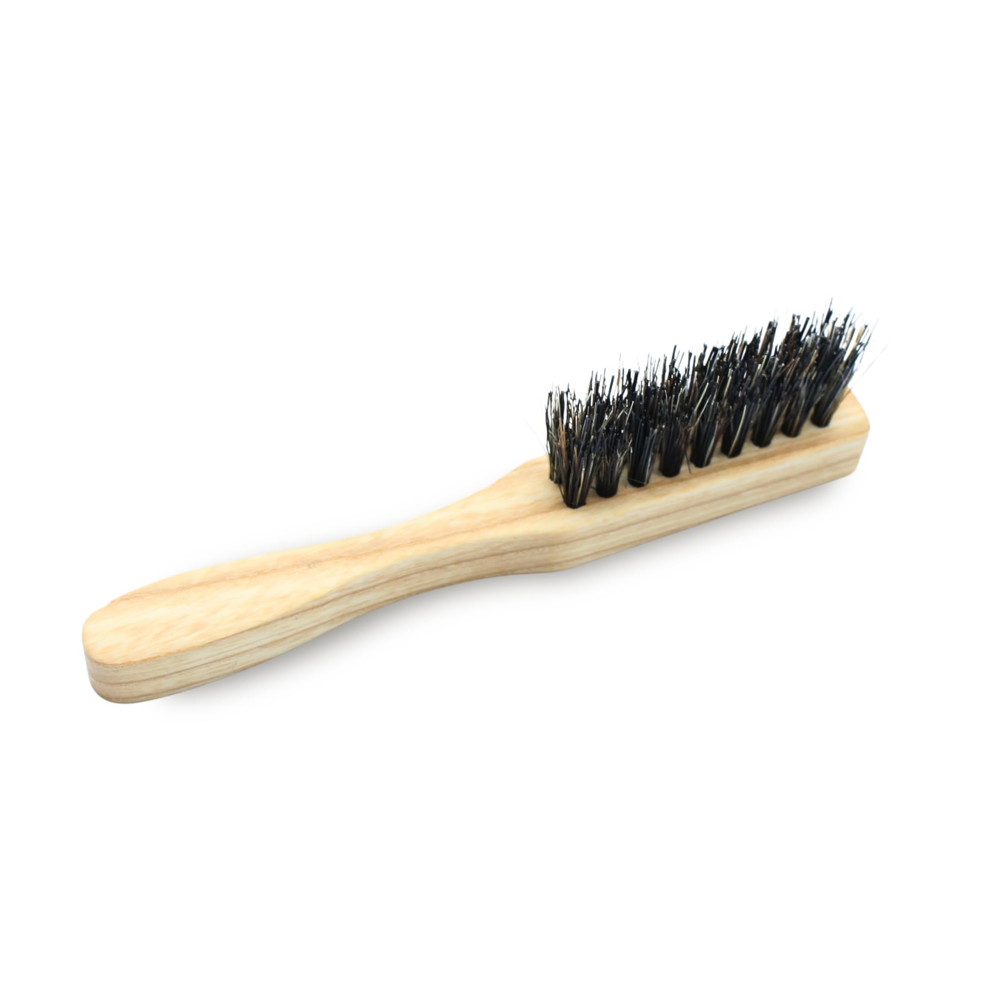DOJA Barcelona Spazzola per Baffi con Setole di Cinghiale e Fibre Sintetiche – Spazzola per Barba in Legno di Frassino, Sostenibile e Duraturo – Spazzola per Baffi, Versatile, Facile da Pulire