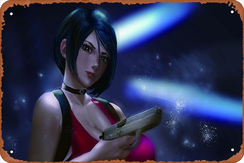 Amazon.com: Ada Wong Artwork Games Plaque Poster Metal Tin Sign 8