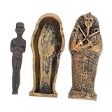 PEPLAYTAL Decoración Egipcia Figura Momia Escondite Reptiles Adorno Acuario Tanque Peces Halloween