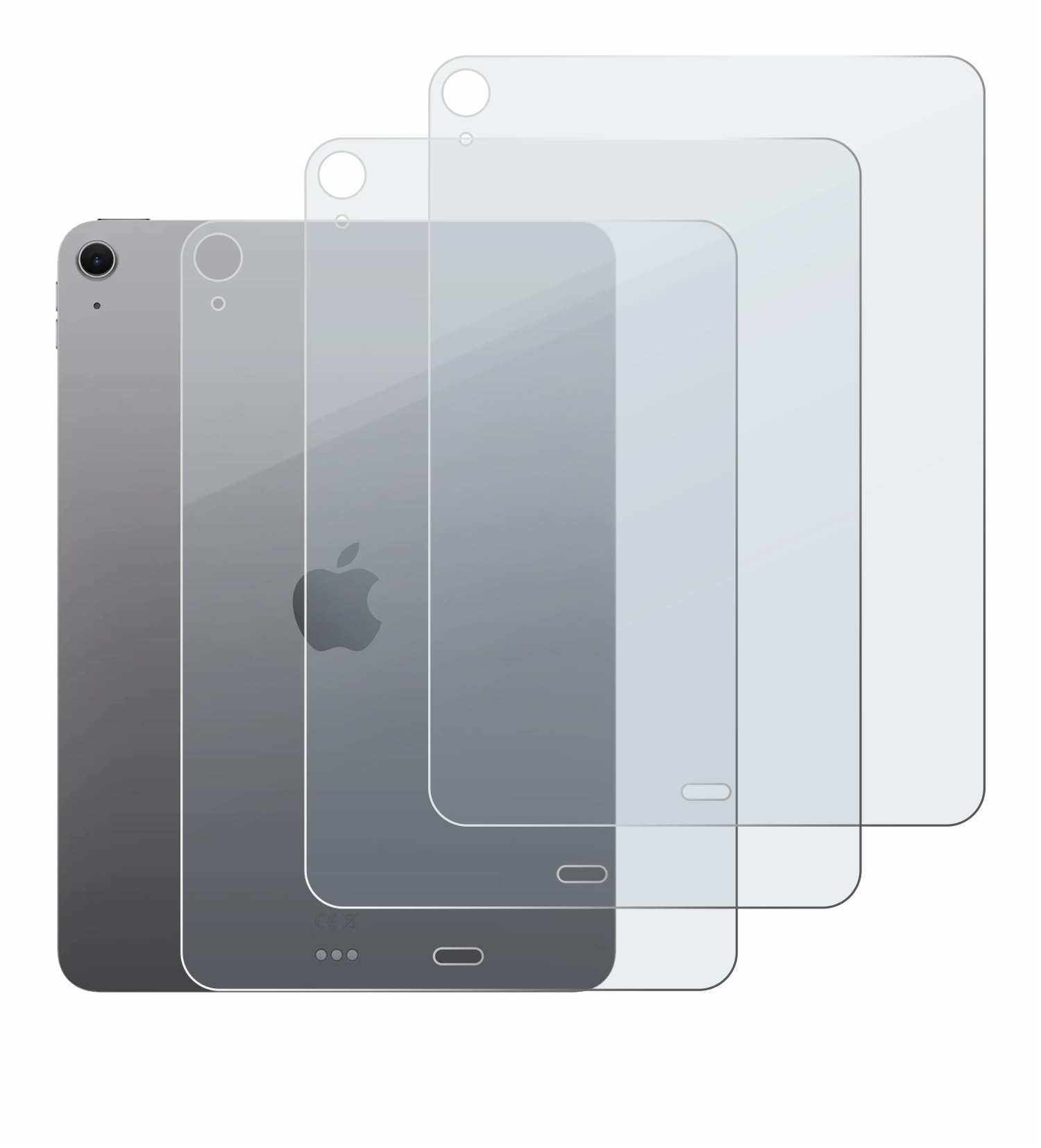 brotect 3 Pezzi Pellicola Vetro per Apple iPad Air 11" M4 2026 | (Posteriore) Opaca Protezione Schermo Made in Germany, Anti-Riflesso Durezza 9H Anti-Graffio