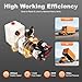 LIAPDG Electric Hydraulic Pump, 1.58 Qt Hydraulic Pump for Dump Trailer 12V Hydraulic Power Unit Single Acting Dump Truck Hydraulic Pump for Dump Trailers, Fixed Lifting Platforms with Remote Control