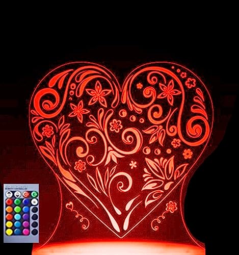 Lámpara de noche 3D led ilusión 16 colores USB miniatura 1