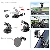 Car Interior Holder for Coverzone Action camera Car Suction Cup Holder Mounting on Window Glass Sunroof Easy Angle Adjustable Holder for Video Recording