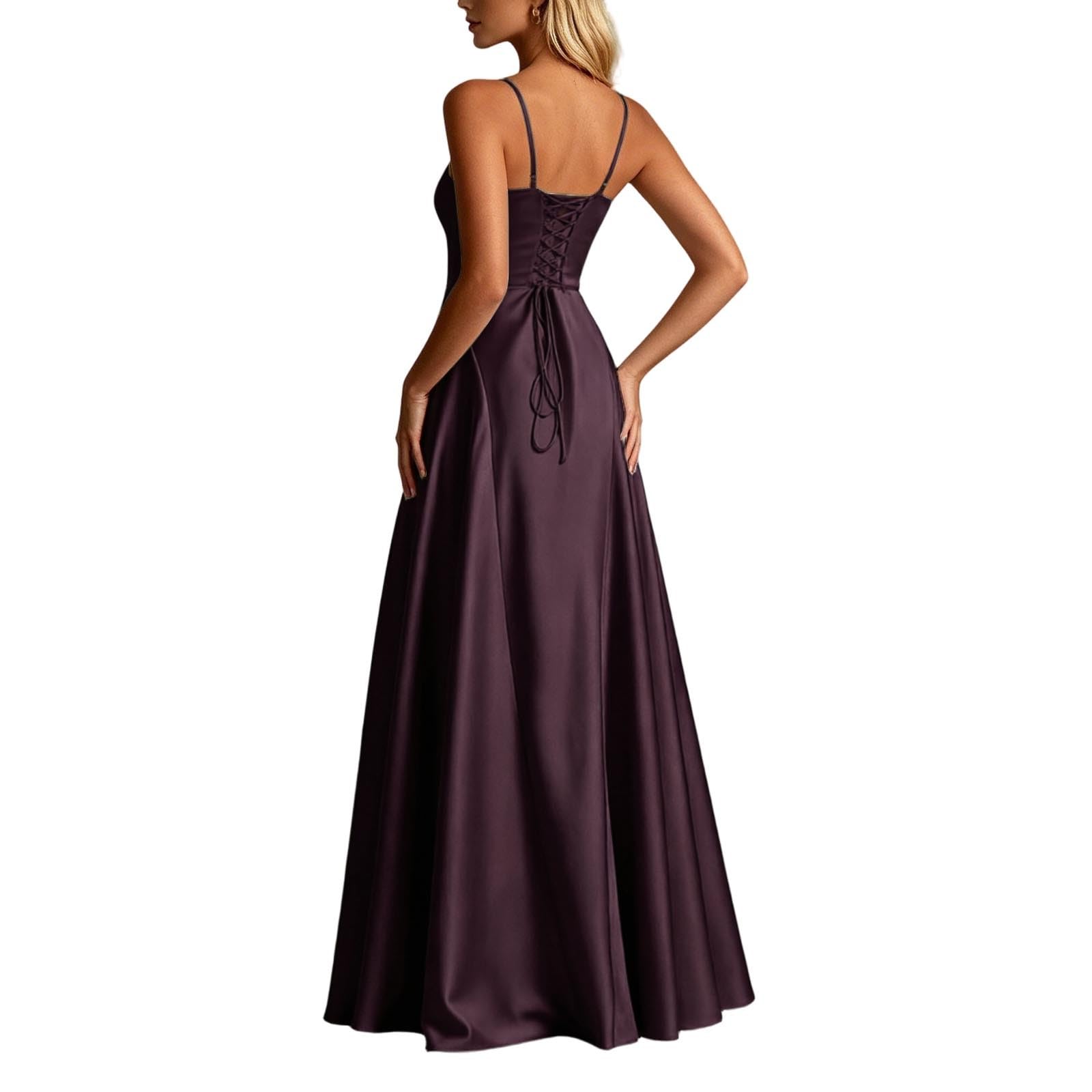 Vestido Camisero de satén con Cintura definida y Vuelo Elegante