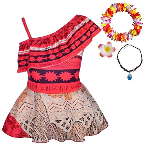Maillot De Bain Disney Vaiana – Pièce Mixte Enfant, Imprimé, Qualité Supérieure, Collection 2025