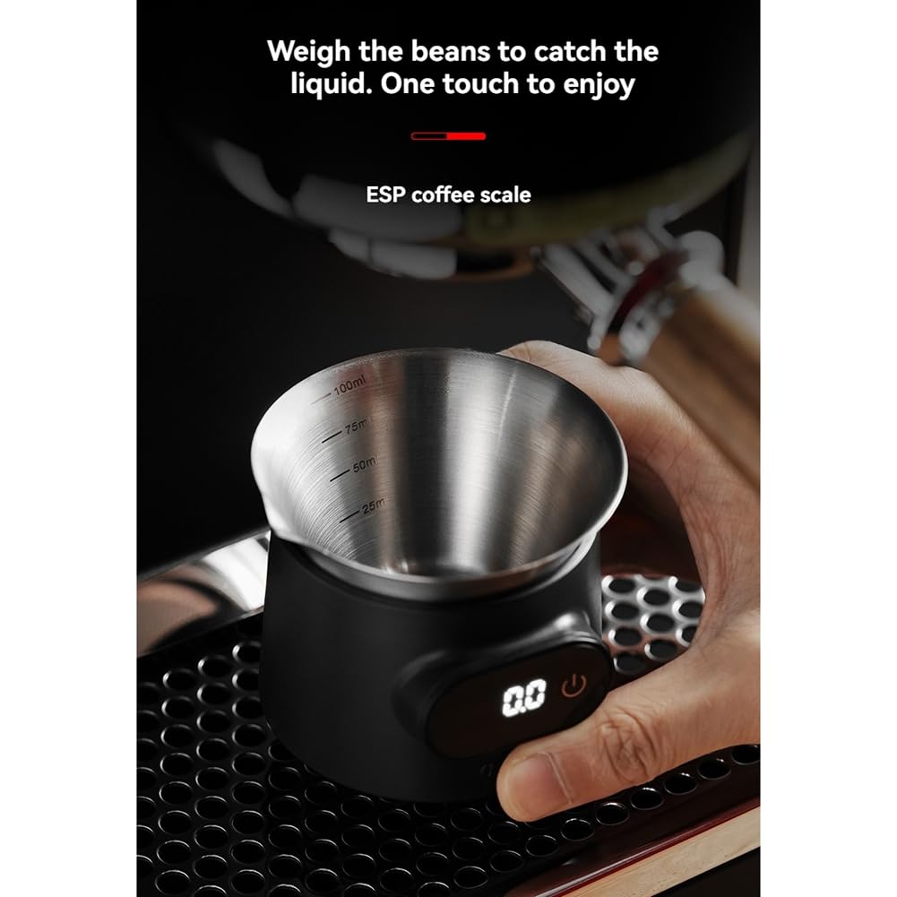 Kaffeewaage Anzeigeplatte Digitale Dosierbecher Shot-Becher Präzisionswaage Messbecher -Werkzeuge Espresso-Zubehör