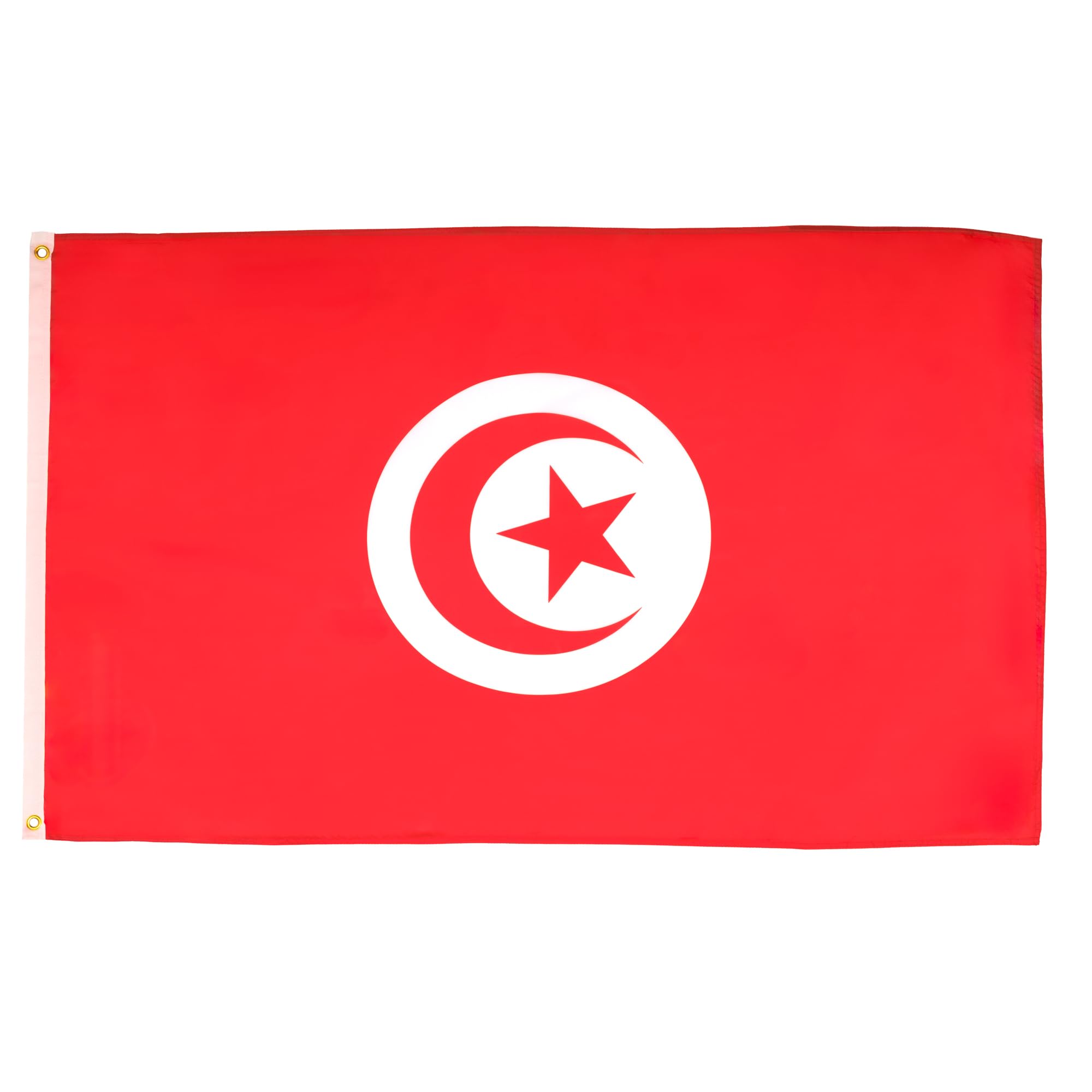 AZ FLAG - Tunisia Flag - 2x3 Ft - 100D Polyester Tunisian Banner With Two Metal Grommets - Fade Resistant - Vivid Colors - 2' x 3' Feet