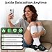 2 Pack Cordless Ankle Massager with Heat, Foot Massager for Pain Relief, Ankle Heating Pad, Foot Heating Pad, Foot Ankle Massager, Foot Ankle Heating Pad, 6 Heat Levels & 3 Vibration Modes, Black
