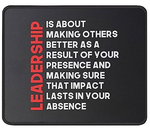 Le Leadership Consiste À Rendre Les Autres Meilleurs Tapis De Souris Petit Tapis De Souris Gaming Portable Mouse Pad pour Maison Ordinateur Bureau 25X30Cm