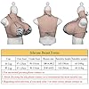 XSWL Pettorale in Silicone H/K Cup Forme del Seno realistiche morbide Grandi Tette finte Enhancer per Crossdresser Transgender Drag Queen,Ivory White,K Cup Cotton