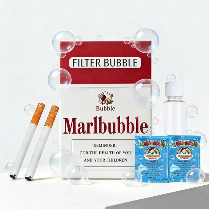 Image of Bubble Cigarette Pack,Box Bubble Toy,Funny Mini Bubble Blower Stick Toy for Relaxation Party Gift