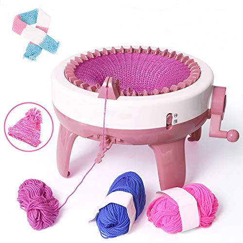 Image of Umootek SENTRO 40 Needles Knitting Machine with Electric Adapter, Knitting Board Rotating Double Loom,Smart Weaving Loom Round Knitting Machines, Weaving Loom Machine Kit for Automatic Knit