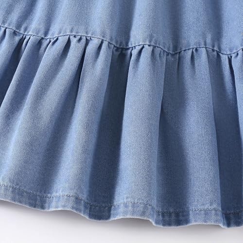 Jupe longue en jean pour fille style décontracté taille haute